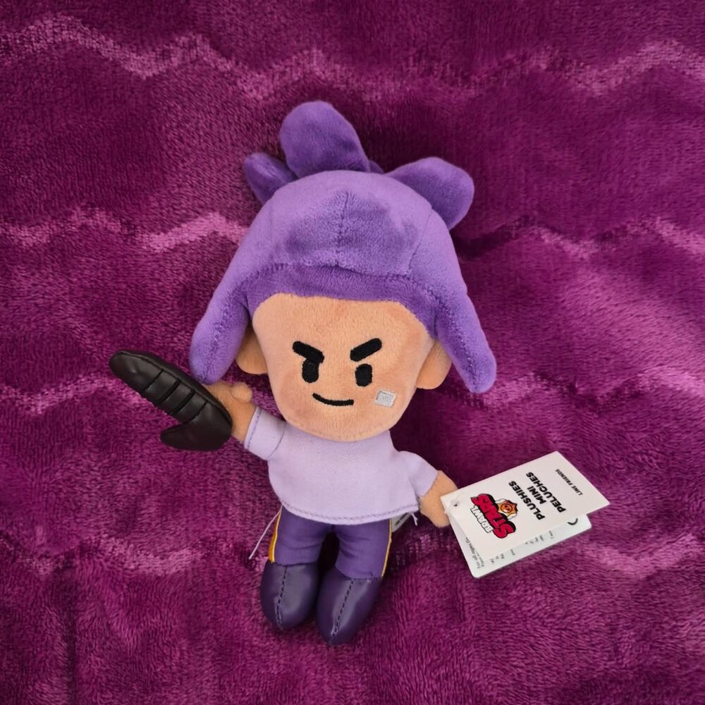 Brawl Stars Shelly Plush Buddy 7" Brawler Gaming Fighter plush toy